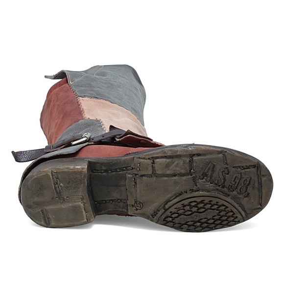 A.S.98 Tall Multicolor Leather Boots - Picture 11 of 12